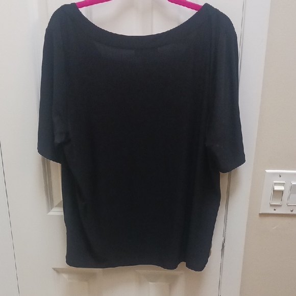 Roz & Ali Classic Black Women's Blouse - Picture 5 of 5